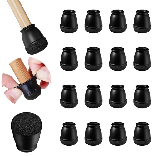 16PCS Chair Leg Protectors Silicone with Thick Wrap Felt Furniture Leg Pads for Protecting Floors from Scratches and Noise - Image 10