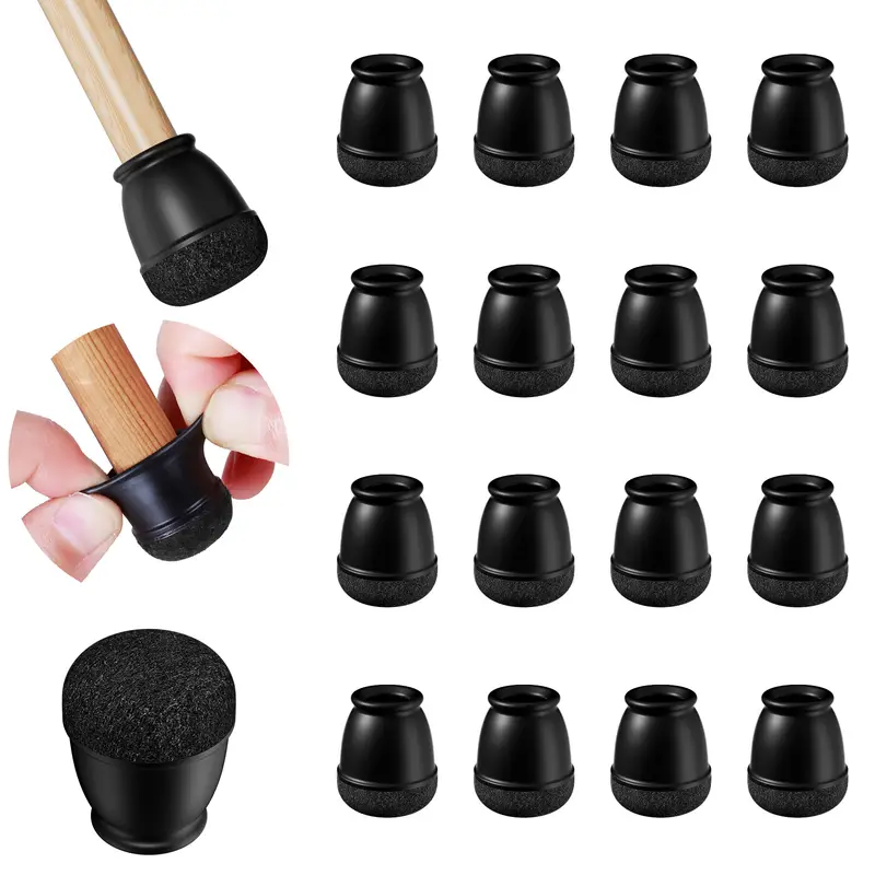 16PCS Chair Leg Protectors Silicone with Thick Wrap Felt Furniture Leg Pads for Protecting Floors from Scratches and Noise - Image 10