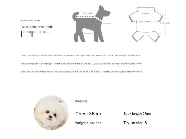 Description Picture 5 of itemCat Weaning Clothes Cute Sterilization Suit Protect Belly Clothing For Dogs Cats Anti-lick Recovery Clothing Pet Care Clothes