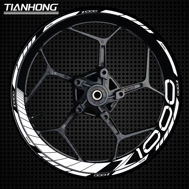

Suitable for 17-Inch Motorcycle Track Version Z1000 Wheel Hub Personality Modified Car Rim Steel Ring Sticker Applique