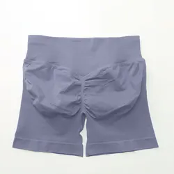 NCLAGEN Women's Scrunch Butt Seamless Fitness Shorts - S (Graphite Gray)