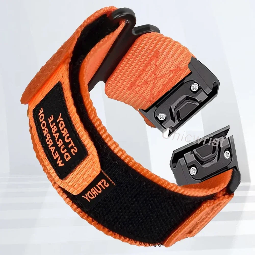Sports Nylon Watchband - 26mm & 22mm Adjustable Strap