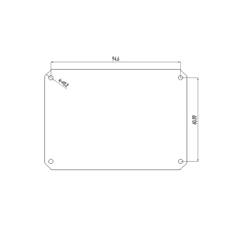 bateria caixa placa de circuito 120x104x73mm