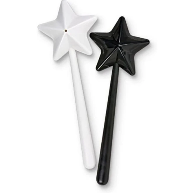 Salt Pepper Shakers Portable Refillable Magical Star Wand Spice Dispenser Seasoning Shaker Set Kitchen & Dining BBQ Supplies