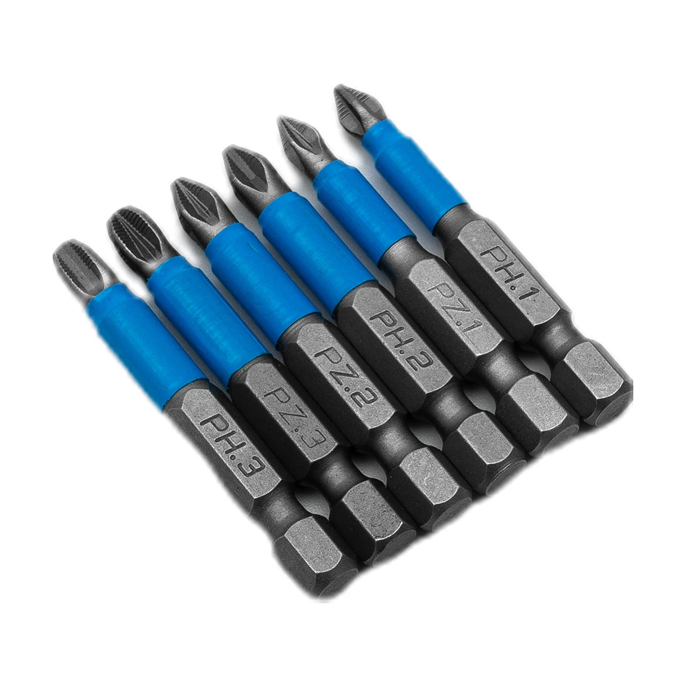 

6Pcs Screwdriver Bits Set 50mm PH2 Anti-slip With Magnetic 1/4\\\" Hex Shank Fits Hand Electric Drill Driver Hand Accessories