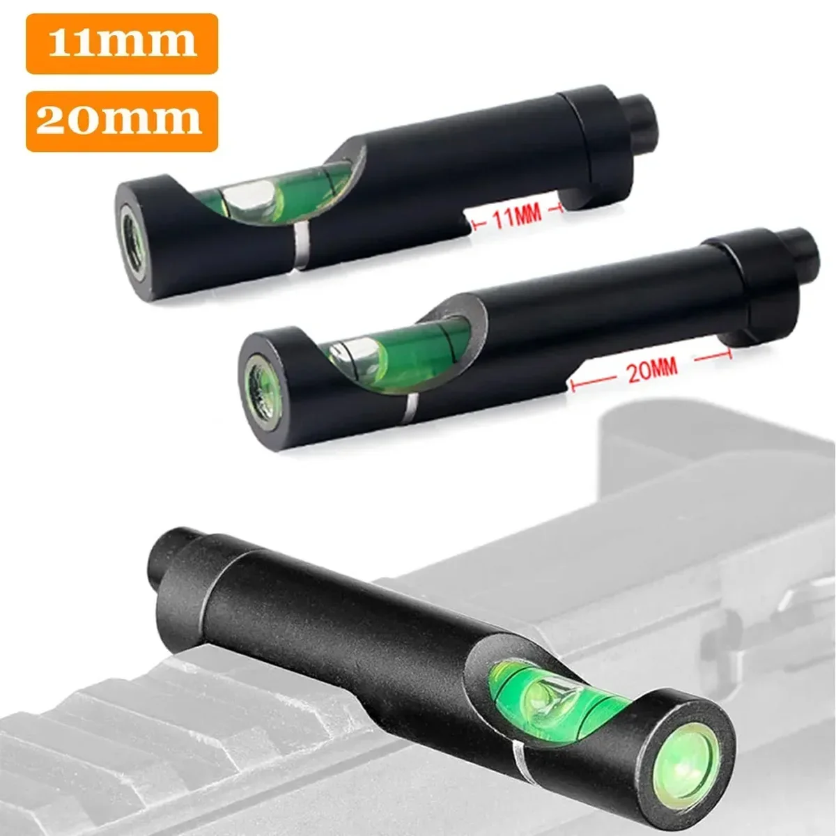 Hunting Spirit Bubble Level Optical Scope Mounts for 11mm/20mm Picatinny Rail Rifel Scope Leveling Tool Kit Hunting Accessories