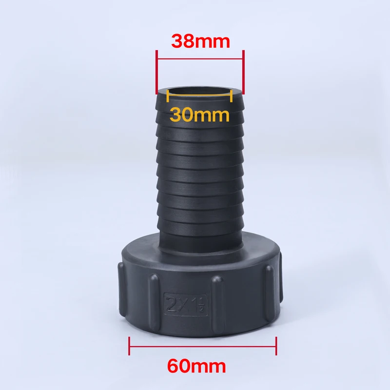 Plastic IBC Tank Adapter S60*6 to 1/2'' 3/4'' 1'' 1.2'' Hose Connector Durable Garden Hose Joint Replacement Fittings 