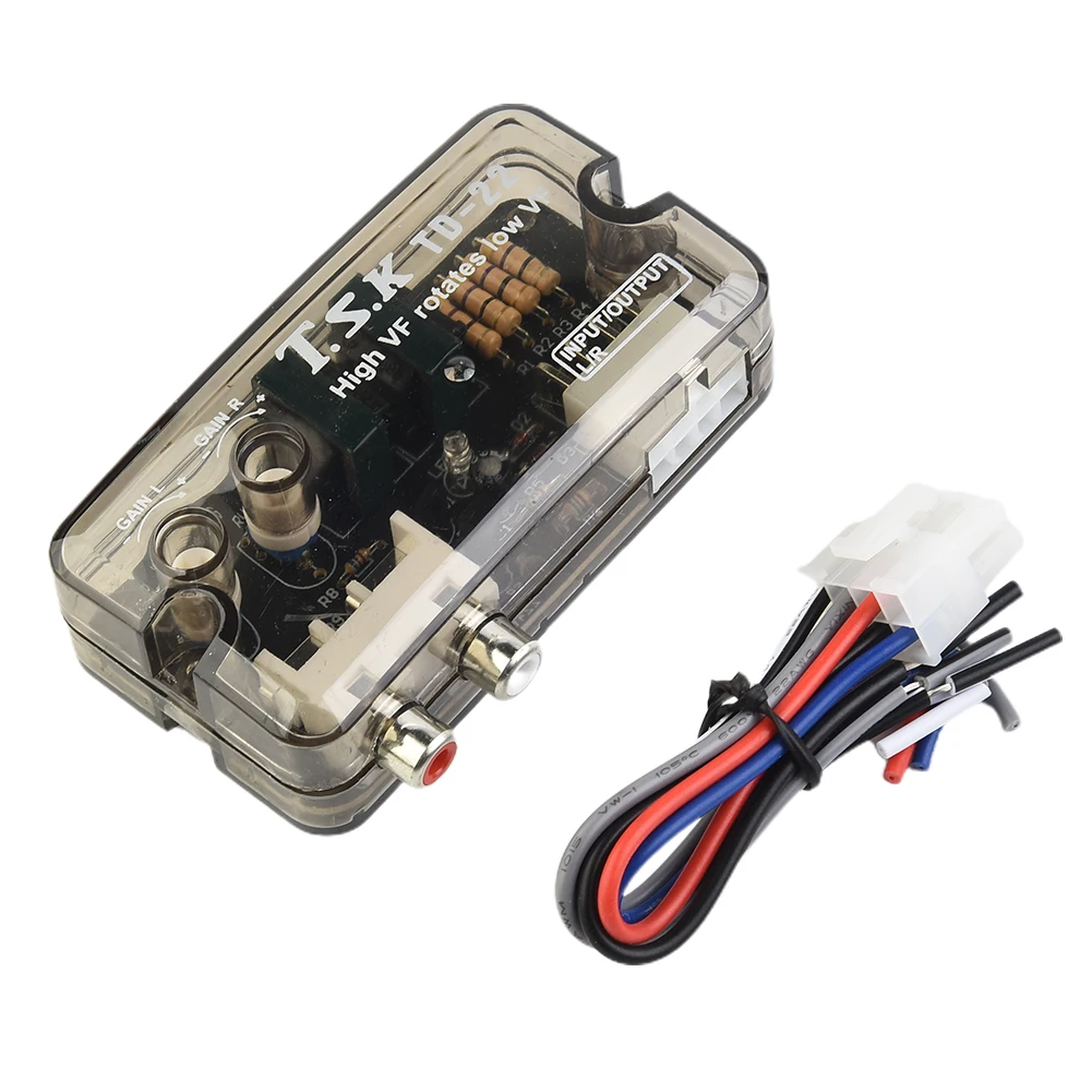 

Adapter Car Converter 12V RCA Stereo Converter Adapter High To Low New Arrival Ready Srock Speaker Level Converter