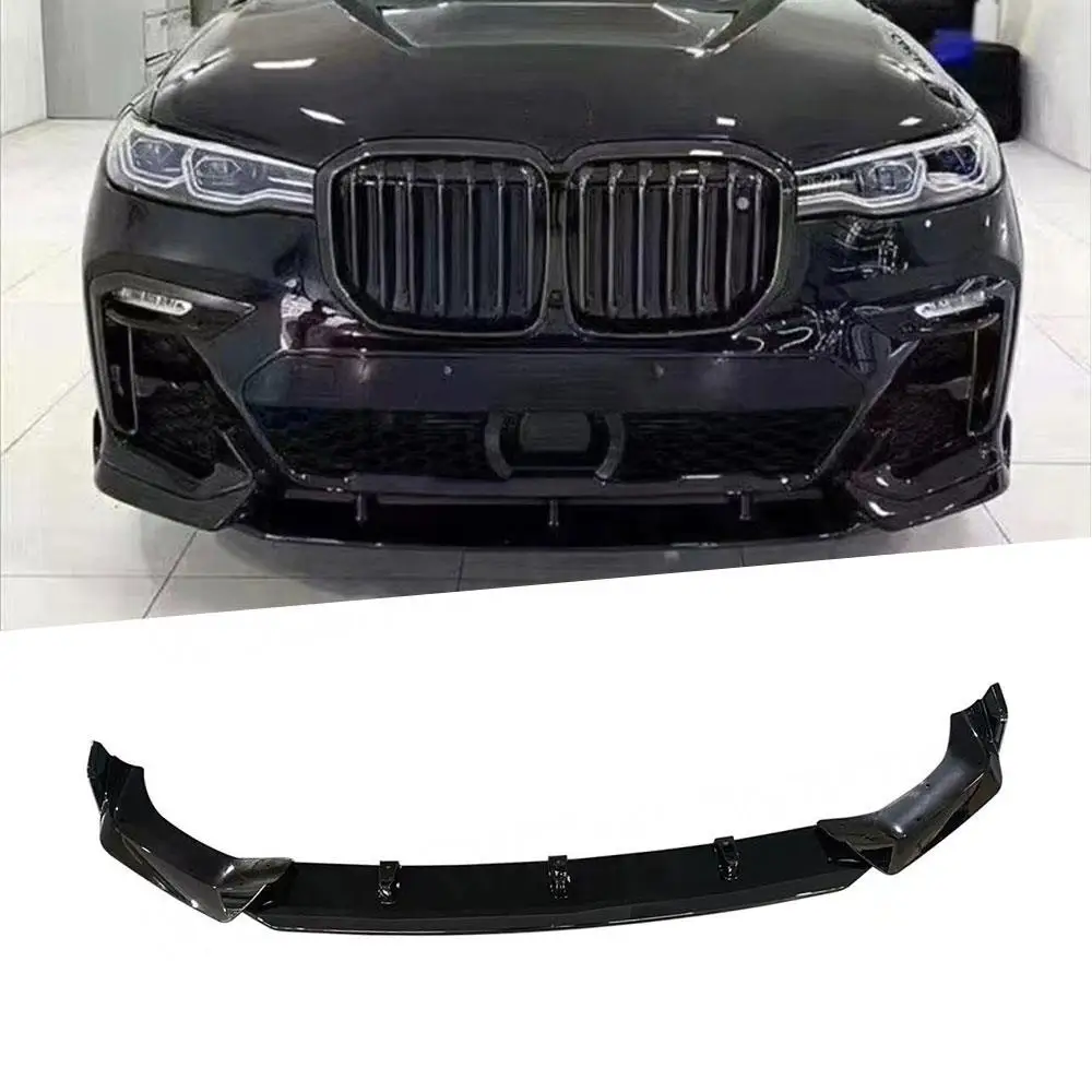 

ABS Carbon Fiber Front Lip Chin Spoiler Shovel For BMW X7 G07 M Sport 2019-2021 Car Guard Plate Splitter bumper cover