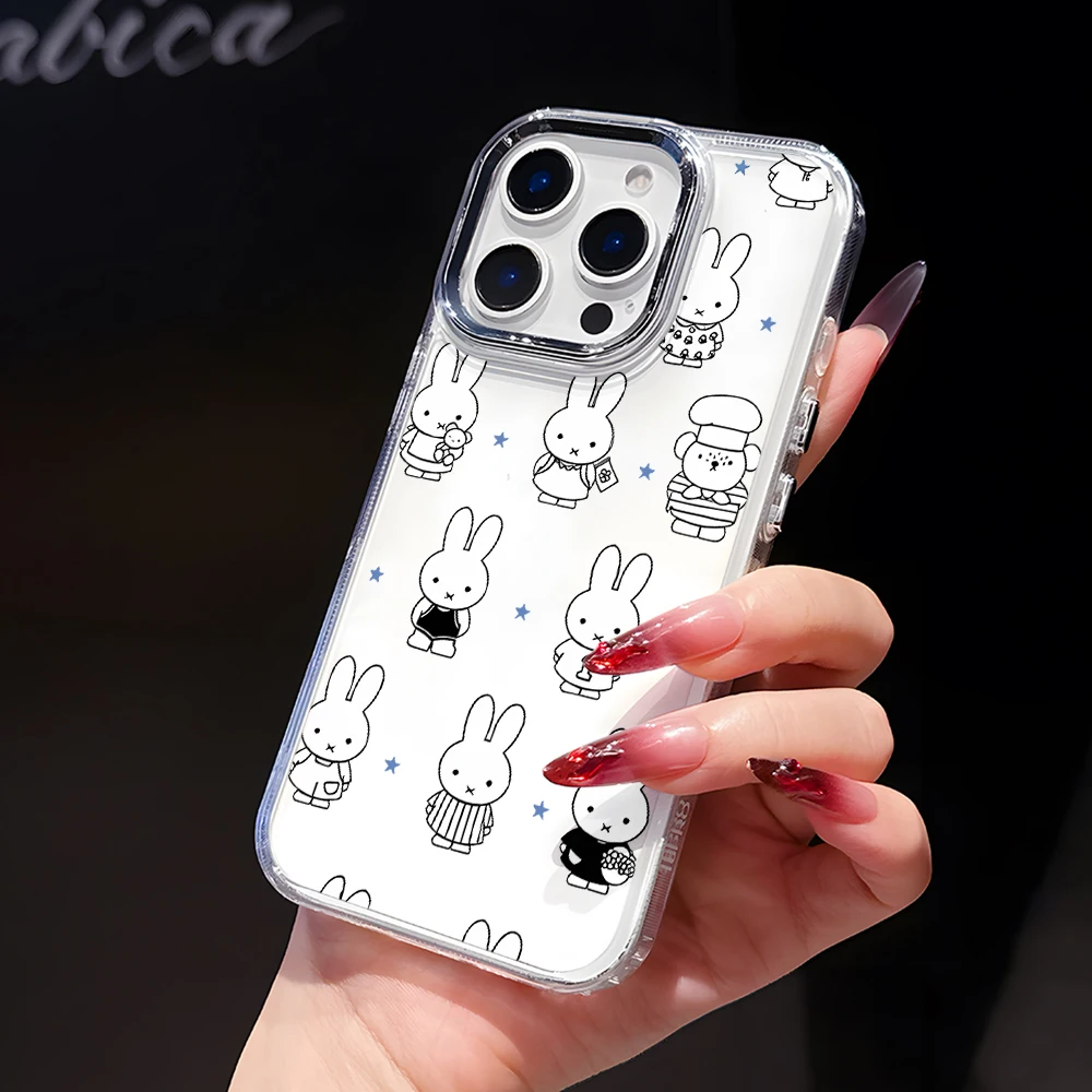 Luxury Clear White Rabbit M-Miffies Phone Case