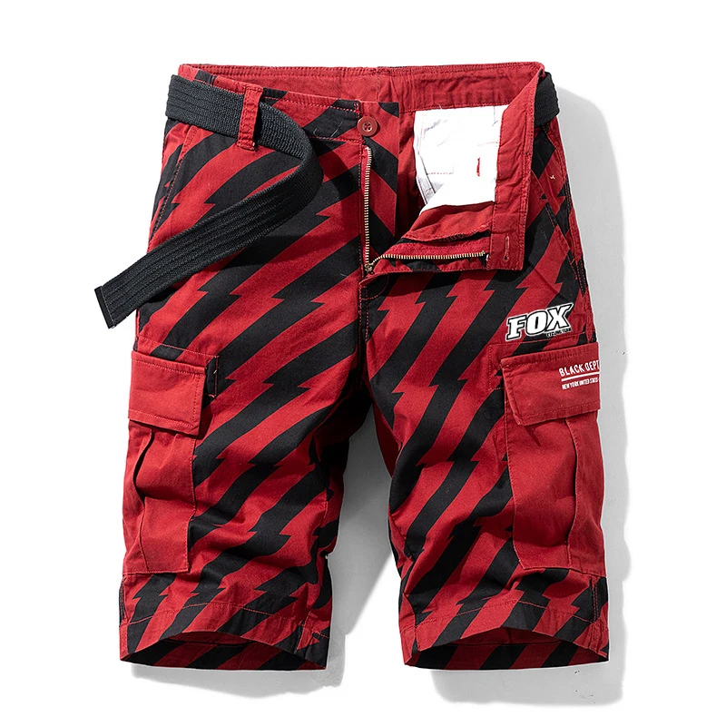 

FOX Cycling Team Mtb Bicycle Shorts Men Breathable Cotton Fashion Casual Wear Mountain Bike Pant Red Cycling Bottom Trousers New