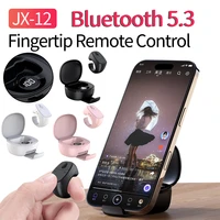 JX-12 Fingertip Remote Control for Tiktok Bluetooth 5.3 Selfie Button Digital Display Remote Control Shutter/Clicker for Phones