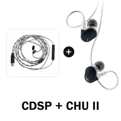 MOONDROP CHU II High-Performance Dynamic Driver In-Ear Headphones with Interchangeable Cable (CHU II-CDSP)