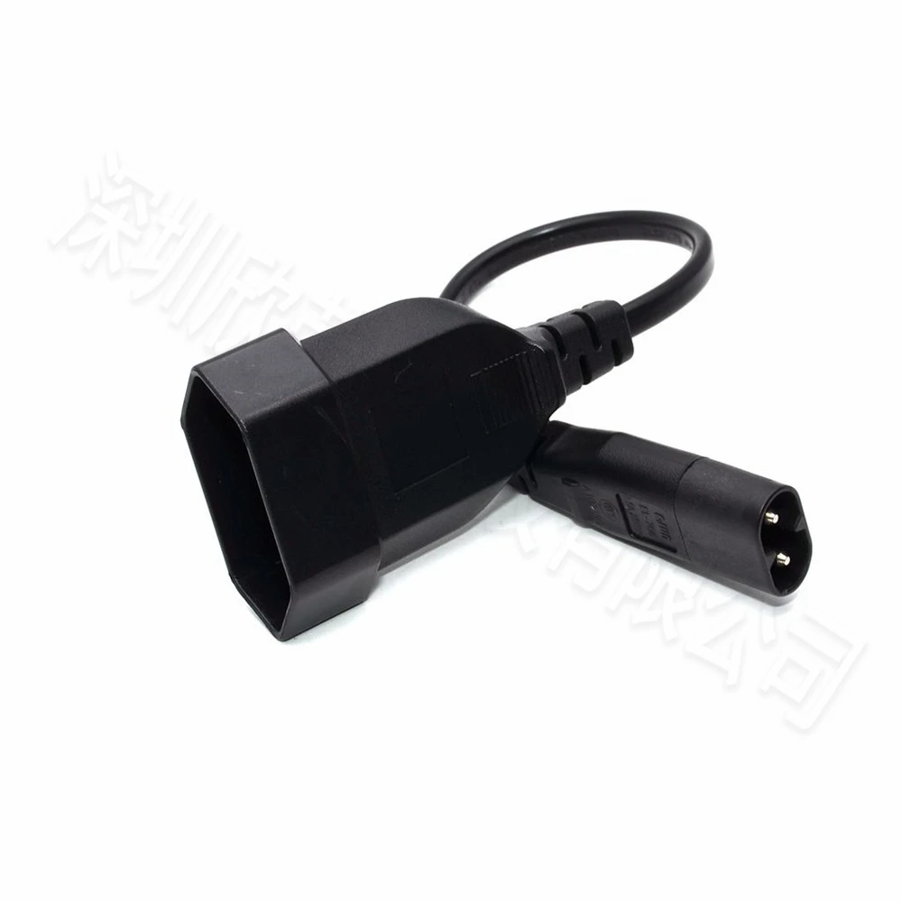 IEC320 C8 -  CEE7/16 ܼƮ     ̺, PDU UPS 25cm 2.5A 0.75MM  ̺, 1 