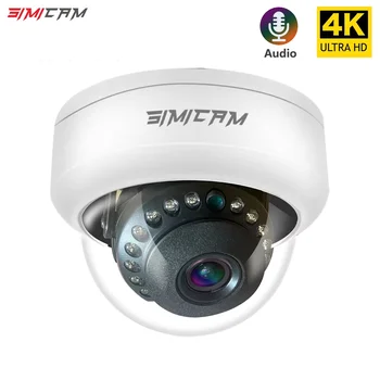 4K Video Surveillance Camera POE Doms Dome IP Onvif Audio 48V POE/DC 12V 4MP/5MP/8MP Night Vision CCTV Security Camera For NVR 1