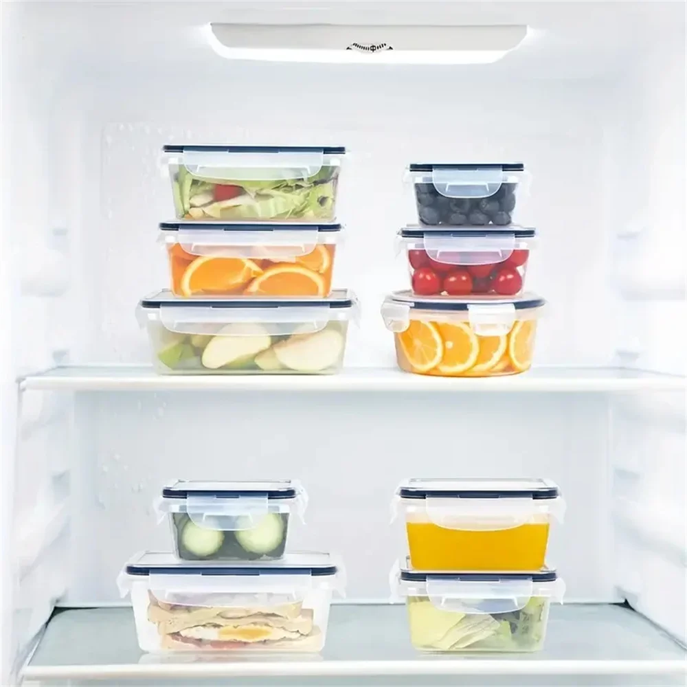 Kitchen Food Containers 12pcs-set,BPA FREE Lunch Box Sugar Cereals Storage Container 5