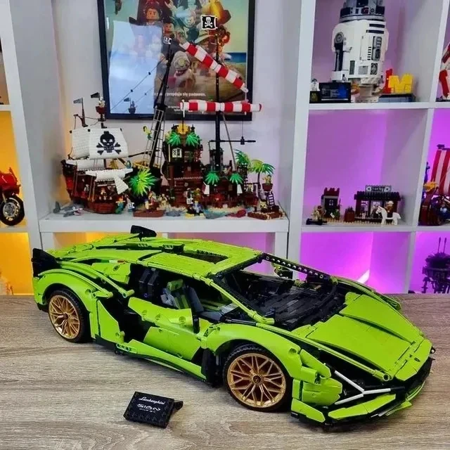 Building Block Toys 3696PCS Lamborghinied Building Blocks Compatible 42115