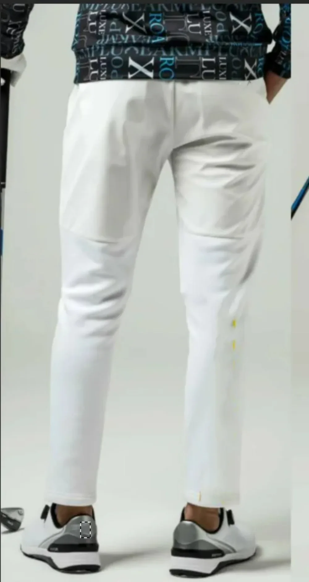 

Golf men's elastic windproof half clip cotton cropped pants