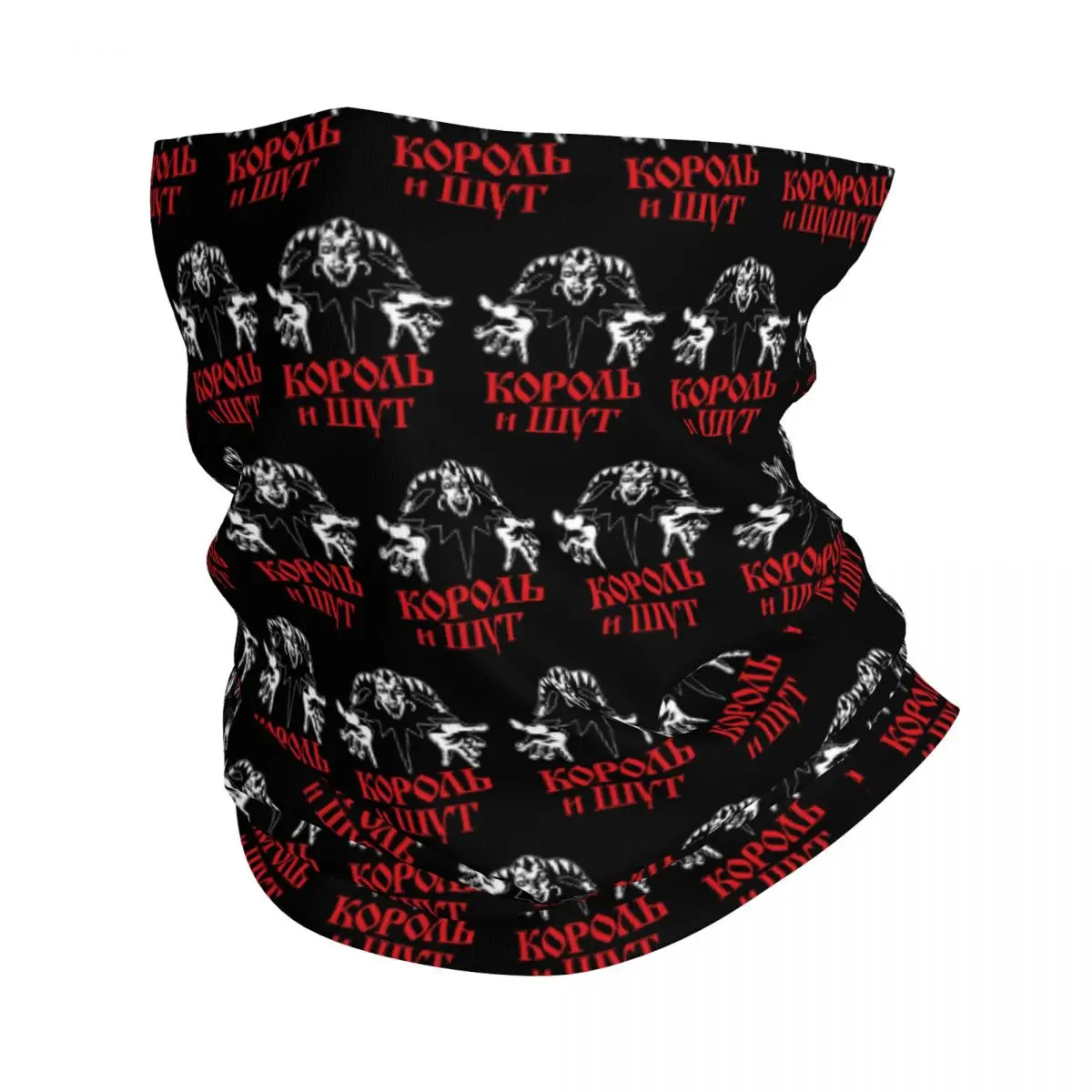 

Korol I Shut Winter Headband Neck Warmer Men Women Ski Cycling Tube Scarf Clown King And Jester Face Bandana Gaiter