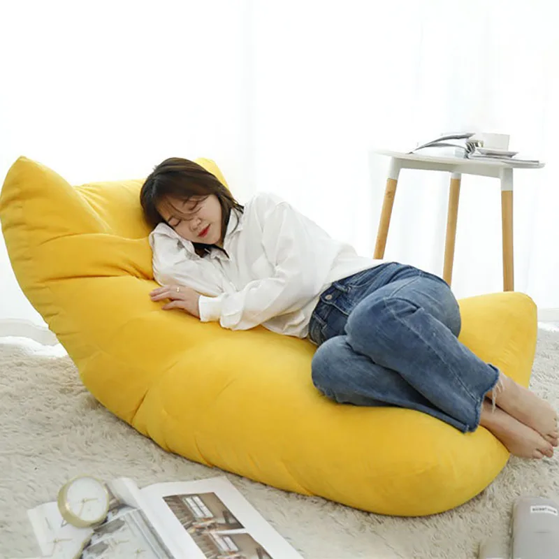 Bean Bag Bed Puff Couch Chaise Lounge Giant Beanbag Sofa Chairs Filling Living Room Modern Leisure Comfortable Fabric Furnitures