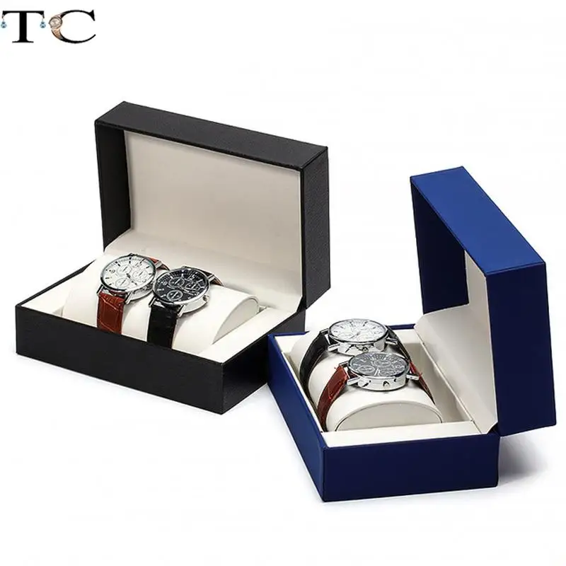 Leather Watch Box Jewelry Watch Necklace Set Box Couple Pair Watch Box Gift Packaging Box Watch Storage Box Necklace Storage Box