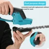 18V Mini Cordless Hedge Cutter Grass Trimmer Grass Shear Shrubber Handheld Trimmer Compatible For BL1830 1840 1850 1860 battery 5