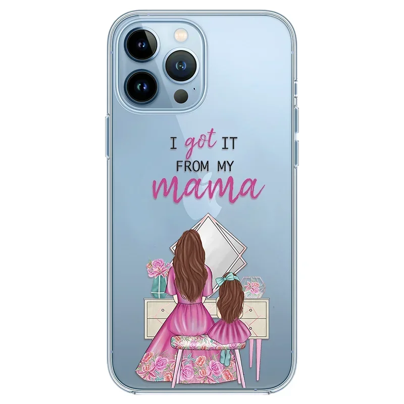 Super Mom MaMa Soft Transparent Phone Case Cover