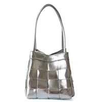 umhängetasche leder silber damen