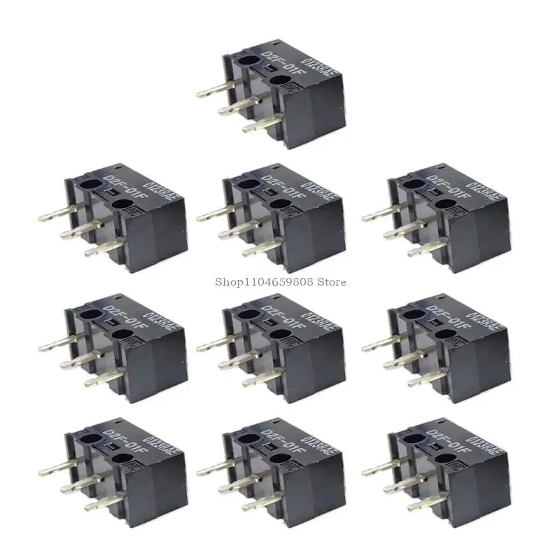 10 Microswitch OMRON D2F-01F Per Mouse Gaming | Pulsanti Clic Per Mouse, Ricambio Per Gaming Competitivo