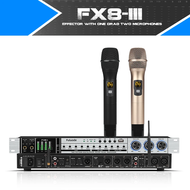 

Профессиональный сценический подавитель для совещаний, караоке, дома, KTV, реверберация, USB, Bluetooth, устройство предварительного действия с защитой от пищалки