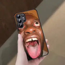 Quirky Cartoon Character Phone Case - Humorous Design - Samsung S21 (Z1)