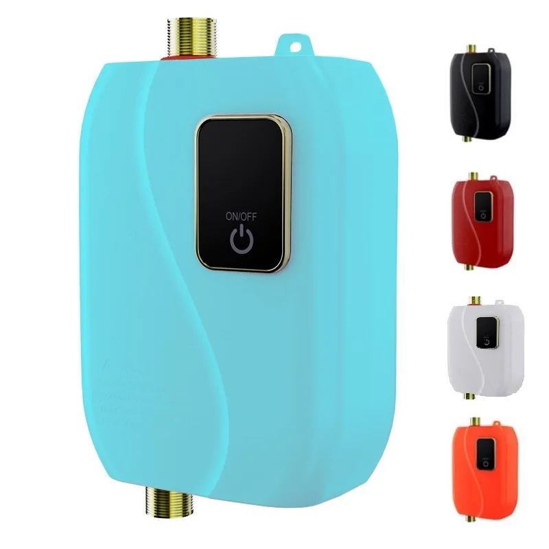 

Electric Water Heater Instantaneous Hot Shower Flow Fast Heating Kitchen Bathroom Stainless Steel Tankless Water Heater