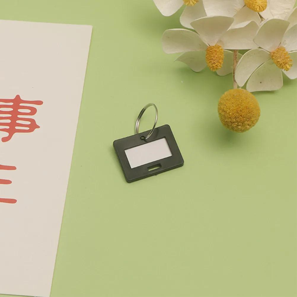 50Pcs 금속 번호가 매겨진 키 태그 플라스틱 ID 번호 태그 효율적인 조직을 위한 색상 코드 키 식별자 홈 자동차 사무실