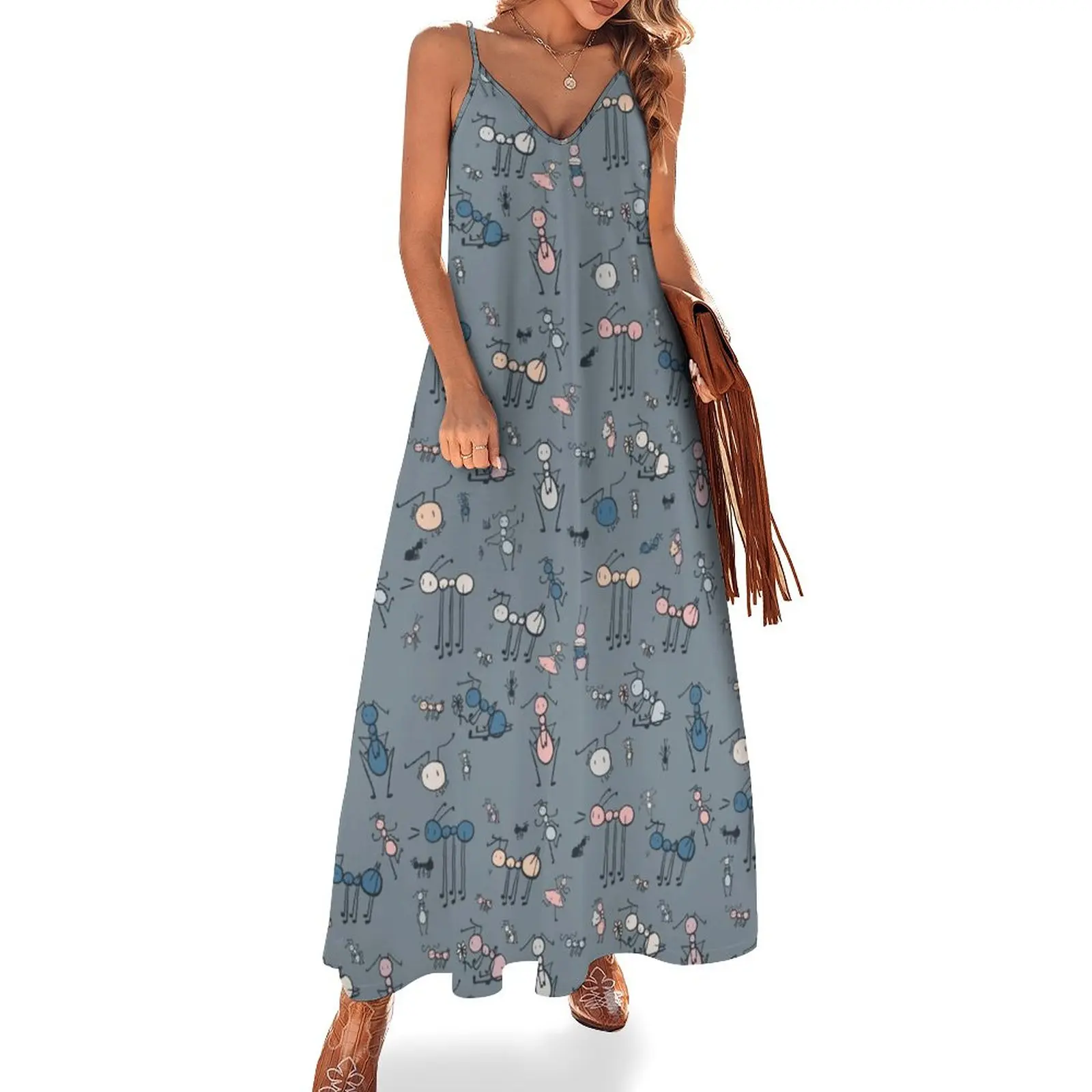 

Ants Sleeveless Dress long dress women elegant dresses for women Women's dresses