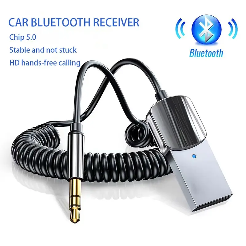 Car Bluetooth 5.0 Receiver Listening To Music Call Navigation 3.5mm High Audio Call Assistance Adapter Plug And Play bluetooth adapter,bluetooth audio receiver,bluetooth transceiver adapter,audio adapter,bluetooth aux adaptor