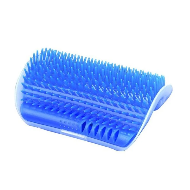 Brosse de Massage d'angle pour chat, peigne auto-toilettage, brosse murale,  frotte le visage à l'herbe à chat avec un peigne chatouillant, accessoires  de toilettage - AliExpress