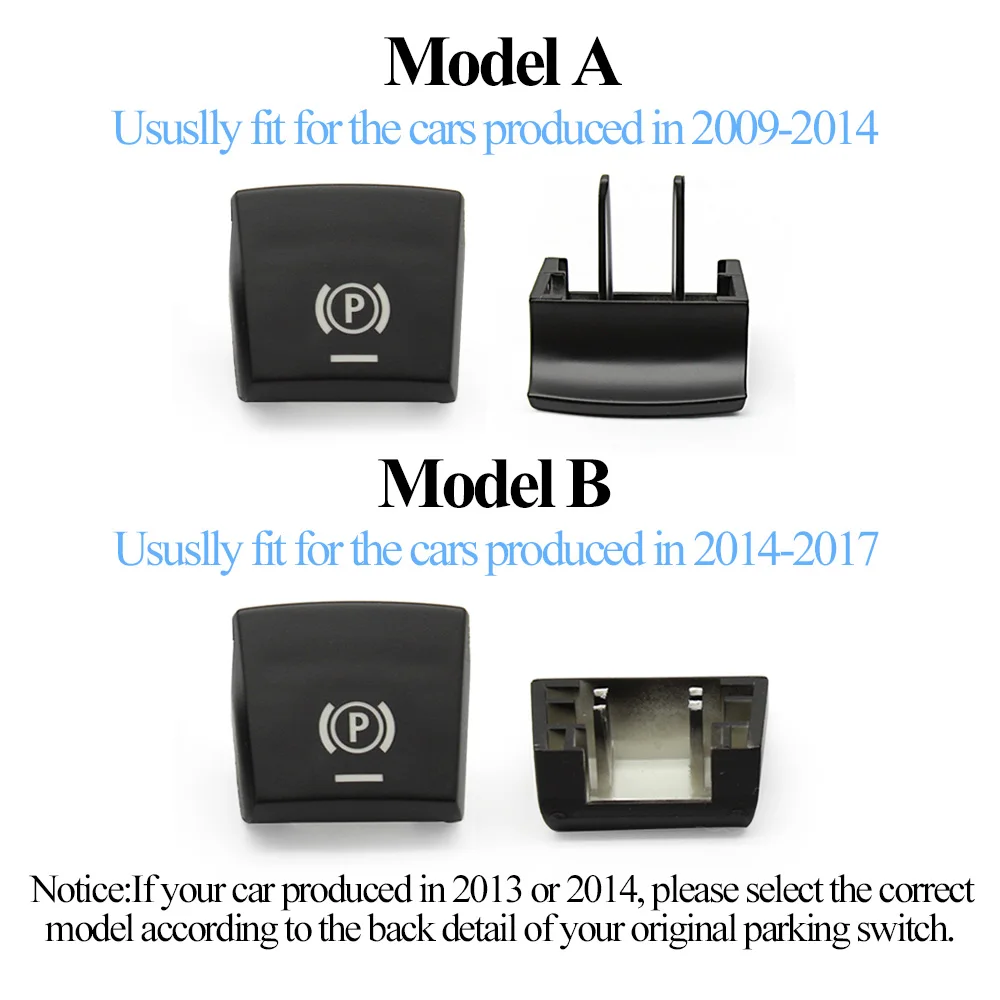 Car Parking Brake Electronic Handbrake P Switch Button Auto H Cover For BMW F01 F02 F07 F10 F12 F15 F16 F18 F25 F26 61319159997 parking brake switch cover