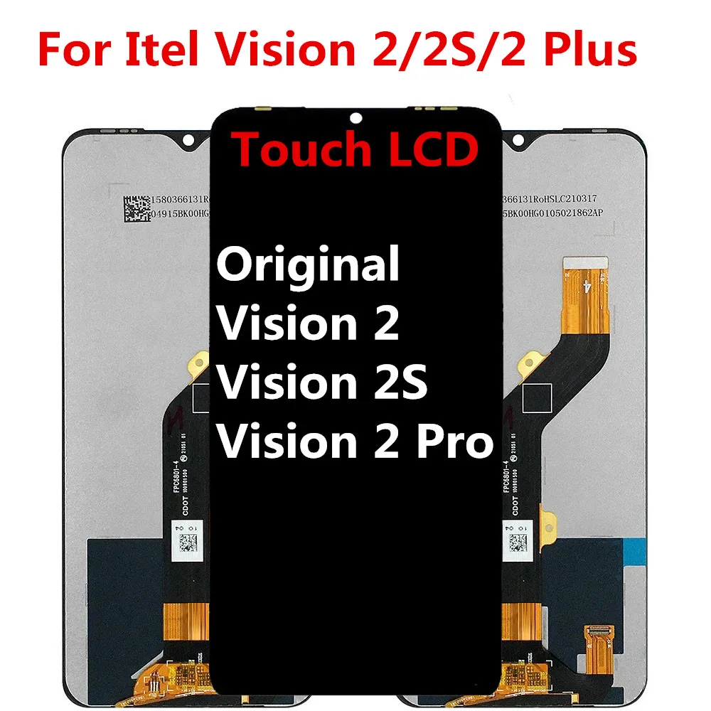 

6,82 Оригинальный сенсорный ЖК-экран для ITEL Vision 2 Plus, дисплей для ITEL Vision2 2S, дигитайзер в сборе, запасные части для ремонта