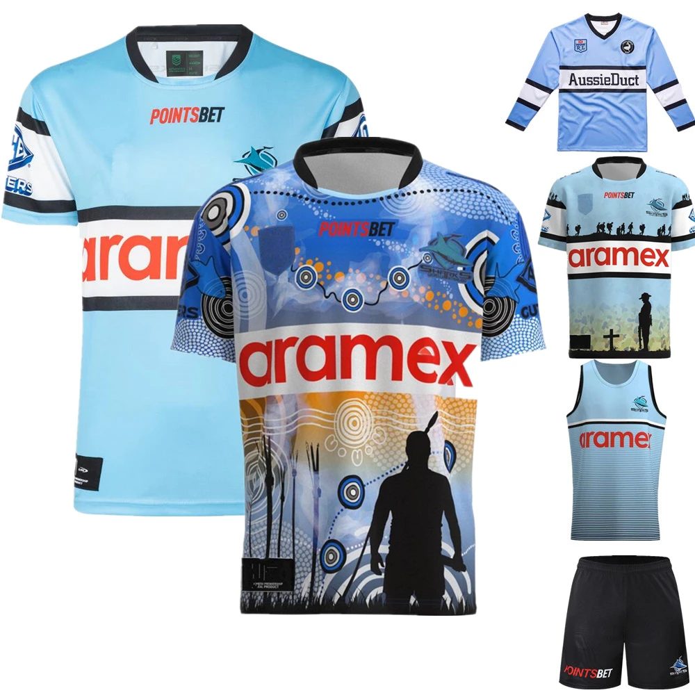 new sharks INDIGENOUS rugby jersey 2023 2024 home away Retro rugby shirt  Australia SHARKS Fishing suit vest jerseys - AliExpress