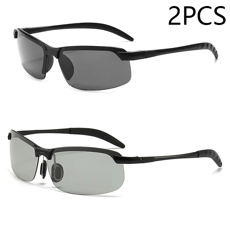 Photochromic Men's Polarized Sports Sunglasses with UV400 Protection