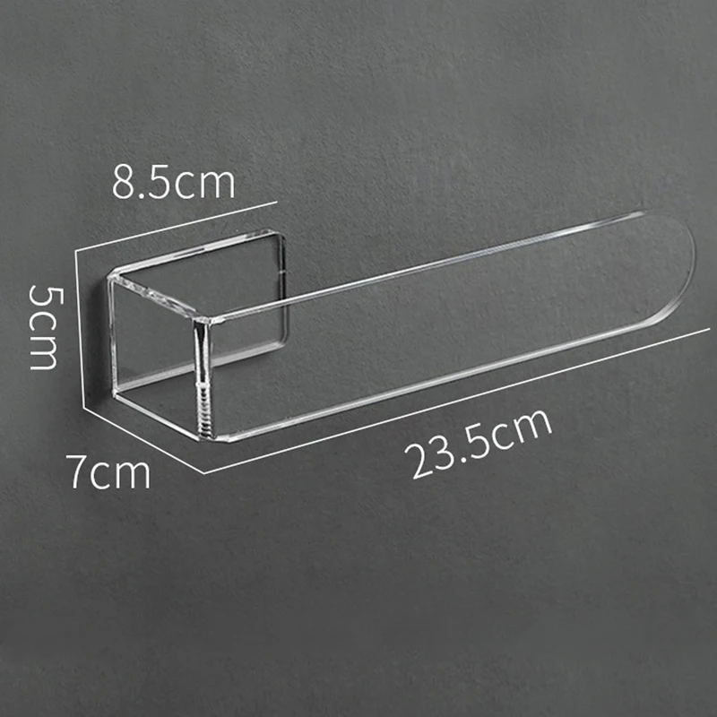 1Pcs Acrylic Hand Towel Ring Self Adhesive Bathroom Kitchen Towel Rack Clear Hand Holder Bar Stick on Wall