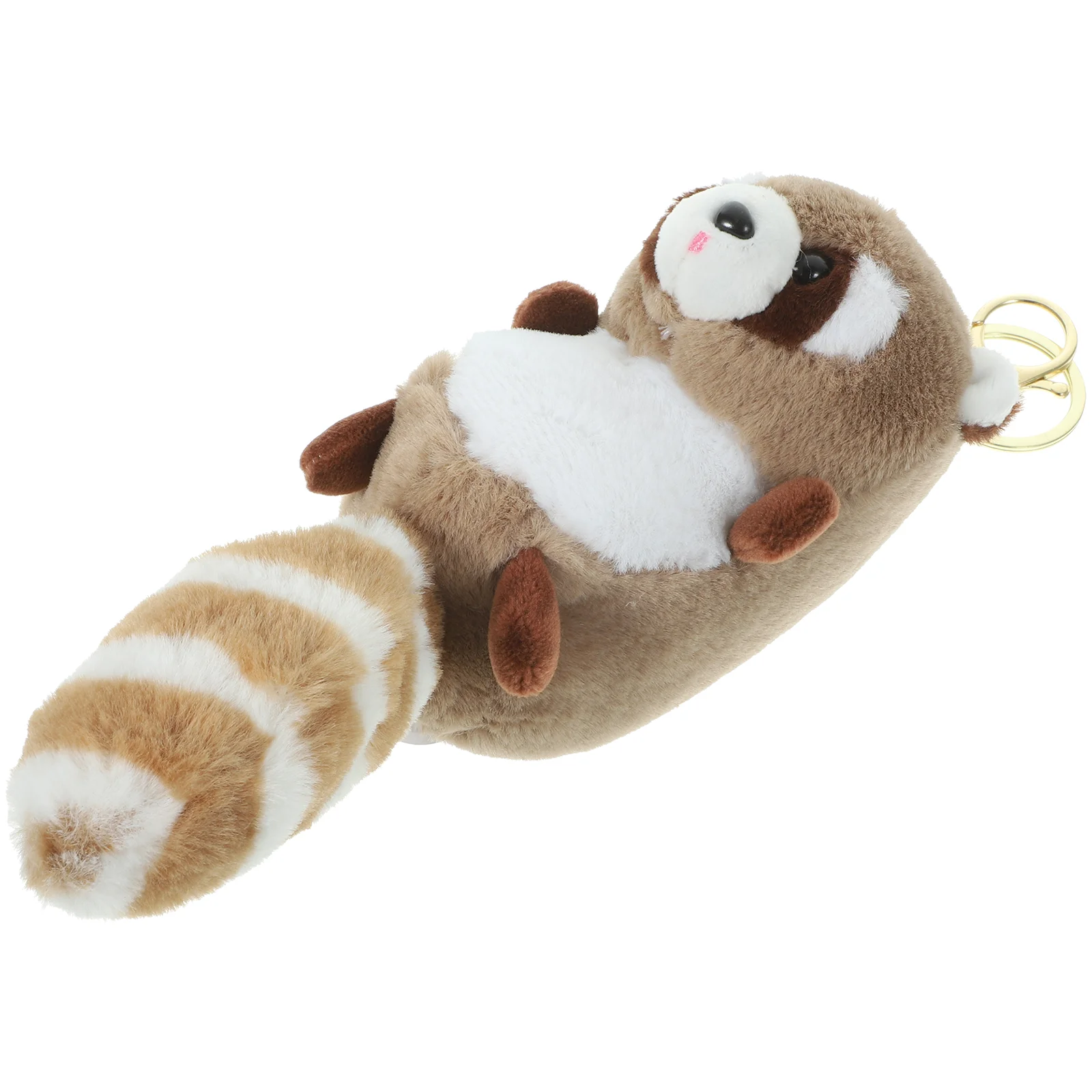 

Red Panda Pendant Keychain Plush Cute Keychains for Women Bag Hanging Decors Fob Bags Pp Cotton Car Ring Backpack Decorative