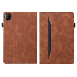Premium PU Leather Folding Stand Cover with Elastic Band Closure for Honor Pad X7 8.7 (Brown)