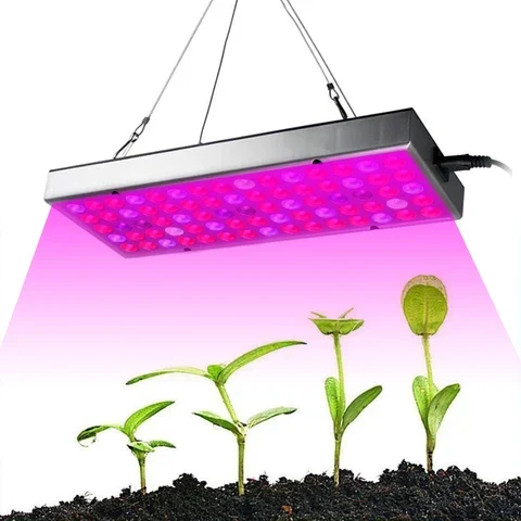 

Ultrathin Hanging Growing Lamps, LED Grow Light, Full Spectrum, Red, Blue, UV, IR for Indoor Plants, Greenhouse, Hydroponic, 25W