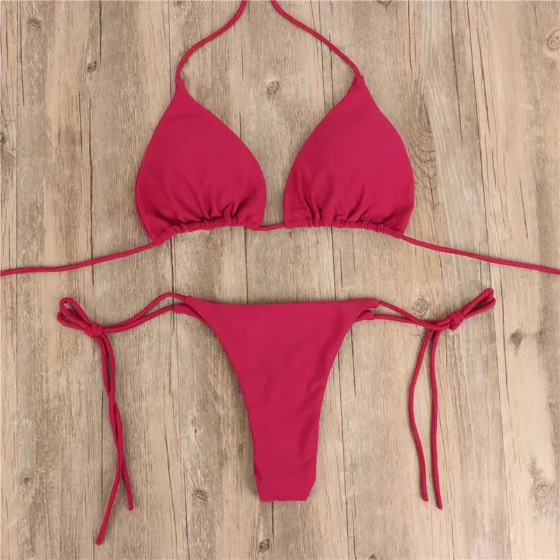 Women's Sexy Bikini Swimsuit Set, Push-up Padded Bra, Thong Two Pieces Swimwear, Beachwear, Bathing Suit, Female, Summer 5