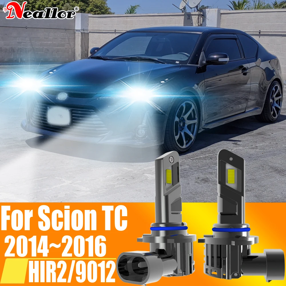 

2x HIR2 светодиодные фары Canbus 9012 автомобильные лампы высокой мощности 6000K Ксеноновые белые фонари Drl мотоциклетная Диодная лампа 12 В 55 Вт для Scion TC 2014 ~ 2016