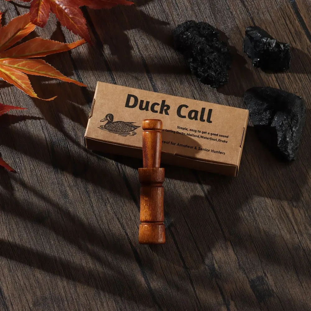 Wooden Duck Calls Whistle Lures for Hunting All Ducks Mallard Duck Commander Loud Realistic Sound