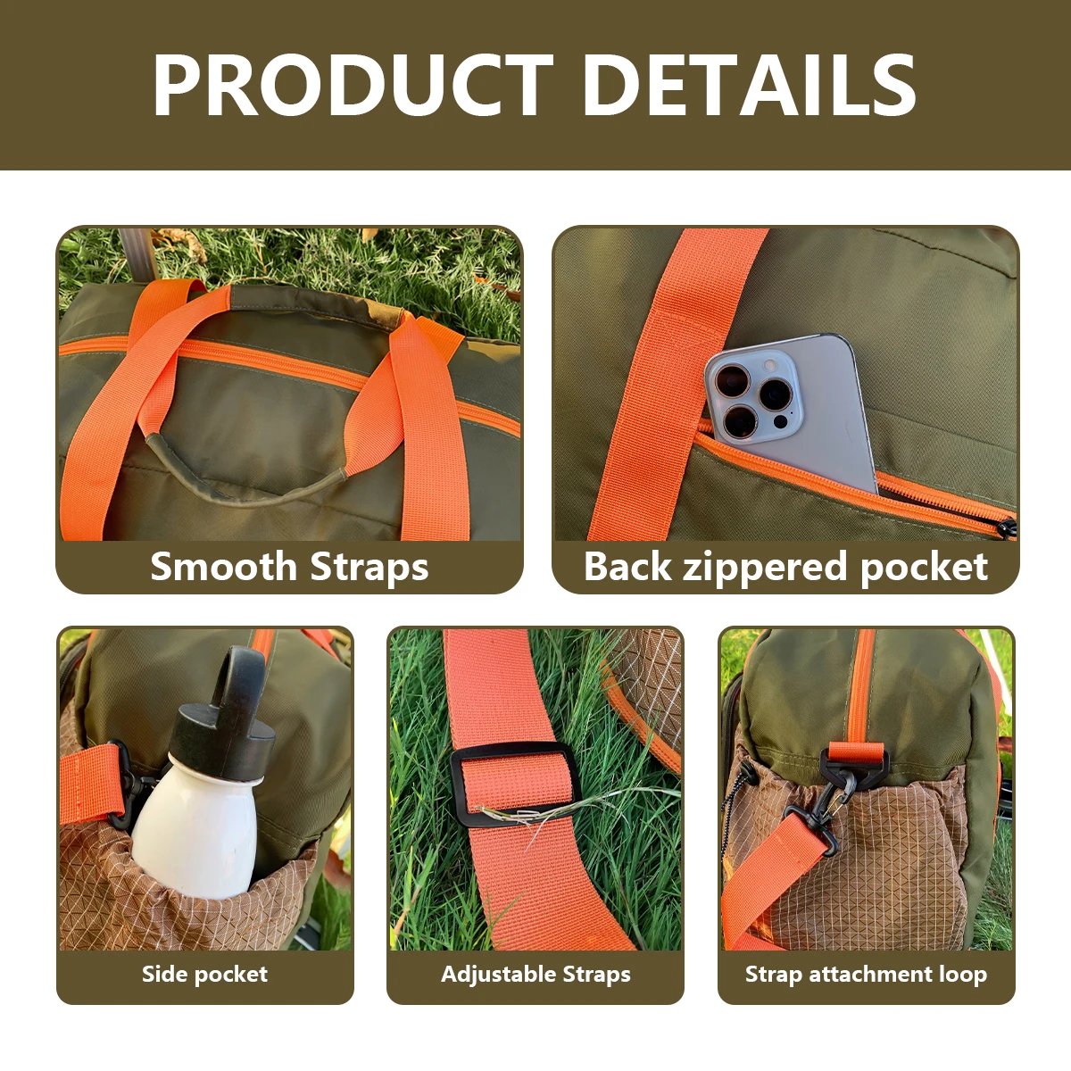 Japan's New Large-Capacity Foldable Travel Bag, Women's Hand Luggage Bag, Men's Lightweight Dry and Wet Separation Sports Fitness Bag, Camping and Hiking