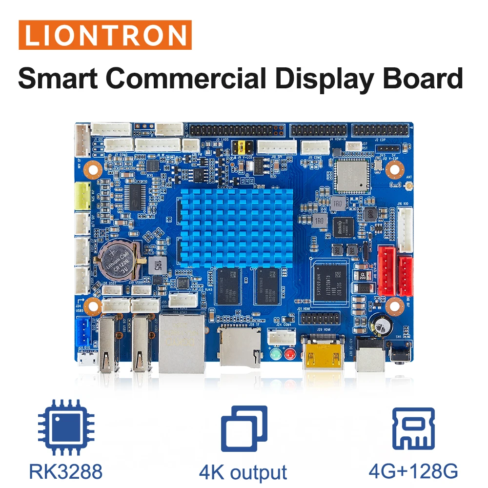 

Liontron OEM ODM Android PCBA Rockchip RK3288 Single Board Embedded mainboard for Smart Commercial Display