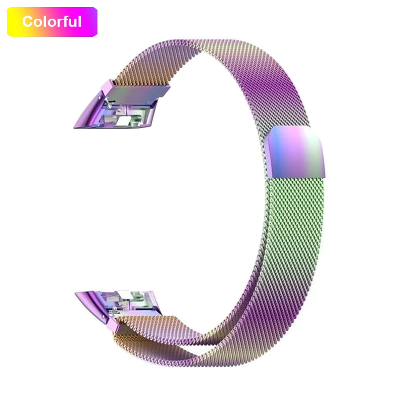 Milanese Magnetic Loop Metal Strap with TPU Case & Screen Protector Film